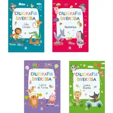 Coleção Caligrafia Divertida - 4 Livros Paradidáticos Para Ensinar Às Crianças A Caligrafia!