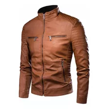 Jaqueta Couro Masculina Motoqueiro Promoção Impermeável