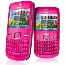 Celular Nokia C3 Rosa 