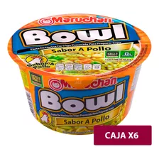 Maruchan Bowl Pollo 6 Unidades