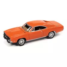 1969 Dodge Charger R/t Naranja 1:64 Johnny Lightning