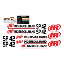 Calcomanías Vibro Compactador Ingersoll Rand Sp 42 Stickers 
