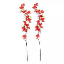 Flor Cerezo Artificial Rama Vara 120cm X2un