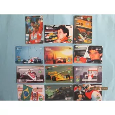 Cartão Telefônico Série Completa Airton Senna 97 Original 