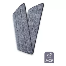 Kit Com 02 Refil Para Rodo Flap Mop De Microfibra Esfregão