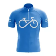 Camisa Ciclista Bike Forever Azul Kids Infantil Conforto Mtb