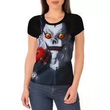 Camiseta/camisa Feminina Death Note - Light Ryuk Baby Look