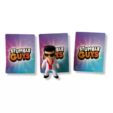 Figura 7cm Disco Dan Stumble Guys + 3 Tarjetas Al Azar