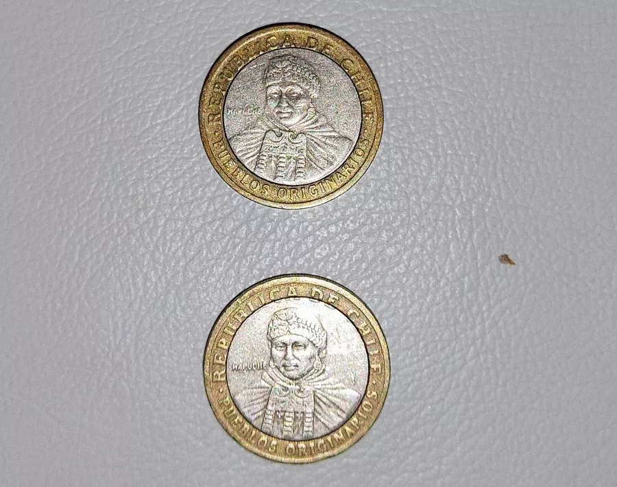 Moneda Acuñada 100 Pesos  Año 2001 Falla República De Chile 
