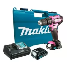 Parafusadeira Furadeira Impacto Rosa Makita Hp333dwyep 12v