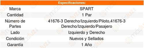 Set 2 Amortiguadores Vidrio Spart Gmc Envoy 02_09 Foto 2