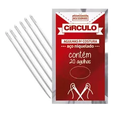 Agulha Para Costura Manual Circulo C/20 Tamanhos,