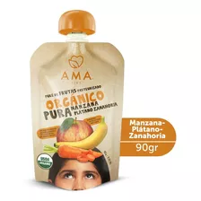 Ama Pure Manzana Platano Zanahoria Organico 90 G