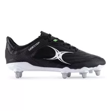 Botines Rugby Gilbert Sidestep 8 Tapones Stud Negro