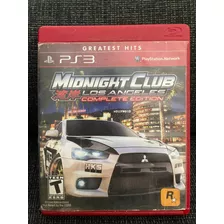 Jogo Midnight Club Los Angeles Ps3 #frete Grátis#