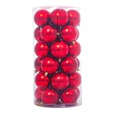 Esferas Navideñas Colgable 30 Pzs Plastico Arbol Navidad 7cm