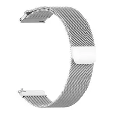Pulseira Para Relógio Smartwatch 20mm Metal Magnética Gts Cor Prata Largura 20 Mm