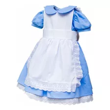 Vestido Infantil De Festa Alice No País Das Maravilhas