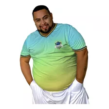 Camisa Masculina Esportiva Plus Size Brasil Estilosa Treino