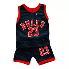 Conjunto Infantil Basquete Chicago Bulls Regata E Shorts