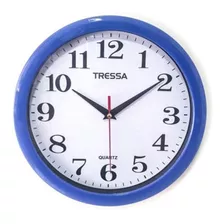 Reloj De Pared Tressa Rp100 Caja Plástica Diámetro 25 Cm