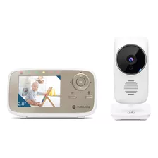 Pantalla Lcd Electronic Nanny Vm483 2.8 Con Zoom Digital Motorola, Color Blanco, 110 V/220 V