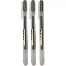 Boligrafo De Tinta De Gel Negra 0.5 Mm X3 Unidades