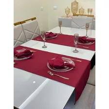 02 Caminho De Mesa Branco Lindo 1,48 X 0,38 Oxford Promoçao