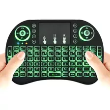 Mini Teclado Controle Sem Fio Para Tv Box Pc Led. Universal