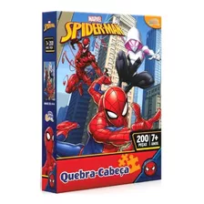 Quebra Cabeça Marvel 200 Peças Homem Aranha Infantil Toys