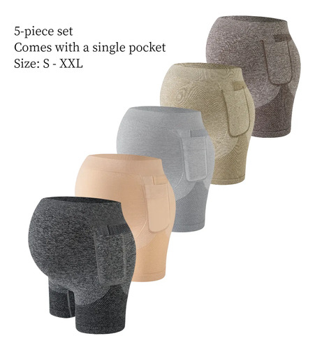 Kit 5 Calcinhas Gestante Cintura Alta Feminina 5-piece Set Liso Xxl