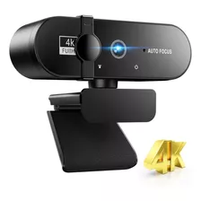 Webcam Câmera 4k Real Fullhd Home Office Com Microfone Usb