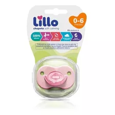 Chupeta Bebe Soft Calming 100% Silicone Rosa 0-6m Lillo