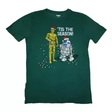 Playera Hombre Old Navy Tis The Season Green Algodón Talla S