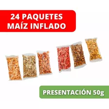 Paq 24 Pzs Maiz Inflado Al Vapor Sin Gluten, Snack Saludable