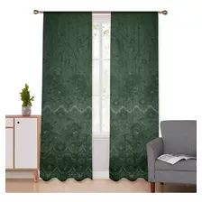 Juego De Cortinas En Tela Voile Bual Jacquard 150x210