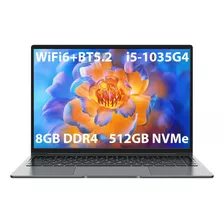 Ultrabook Chuwi Laptop Corebook Gris 14.1 , Intel Core I5 1035g4 8gb De Ram 512gb Ssd, Intel Iris Plus Graphics 60 Hz 1920x1200px Windows 11 Home