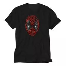 Playera Deadpool Marvel Mascara Dedpul Spider Man Negra