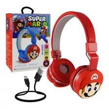 Diadema Audífonos Bluetooth Super Mario Manos Libres