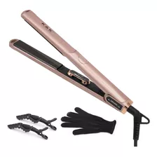 Plancha De Cabello De 1 Pulgada Con Pantalla Led- Rosado