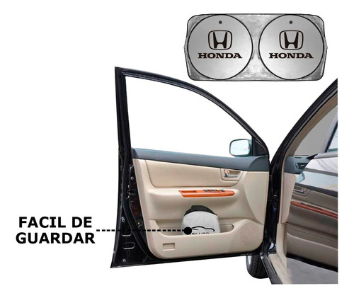 Parasol Cubresol Con Ventosas Logo Suvs Honda Hr-v 2016 Foto 5