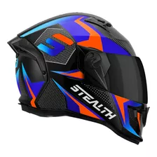 Capacete Fechado Esportivo Stealth Concept Viseira Fumê