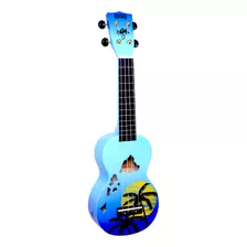 Ukulele Hawaii Blue Mahalo