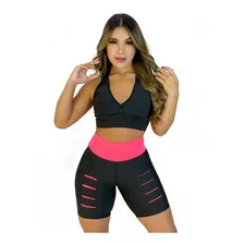 2 Conjunto Sendo: 2 Bermuda + 2 Top Fit Preço De Atacado