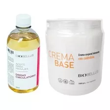  Aceite Dreno Circulatorio 500ml + Crema Base Masajes 1kg