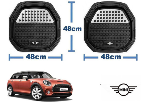 Tapetes 4pz Charola 3d Logo Mini Clubman 2021 2022 2023 2024 Foto 3