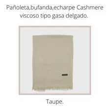 Bufanda Pañoleta Delgada Cashmere Tipo Lino Viscosa Colores