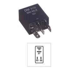 Rele Mini Auxiliar 12v 40a 4 Pinos Resistor Universal Carro