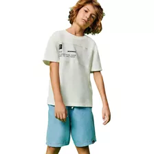 Conjunto Camiseta E Bermuda Jeans Claro Catavento