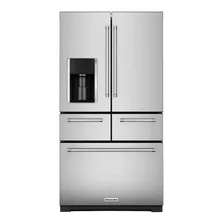 Refrigerador Auto Defrost Kitchenaid Krmf706e Stainless Steel Con Freezer 729l